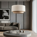 Load image into Gallery viewer, Boho Jute & Metal Round Pendant Light