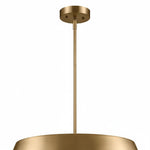 Load image into Gallery viewer, Industrial Brushed Brass Cone Pendant Light