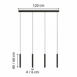 Load image into Gallery viewer, Modern Metal Linear Pendant Light