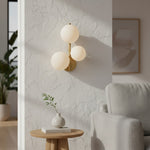 Load image into Gallery viewer, Modern Round Glass & Metal Wall Sconce