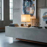 Load image into Gallery viewer, Scandinavian Natural Wood Round Table Lamp