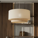 Load image into Gallery viewer, Boho Jute &amp; Metal Round Pendant Light