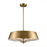 Load image into Gallery viewer, Industrial Brushed Brass Cone Pendant Light