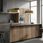 Load image into Gallery viewer, Industrial Brushed Brass Cone Pendant Light