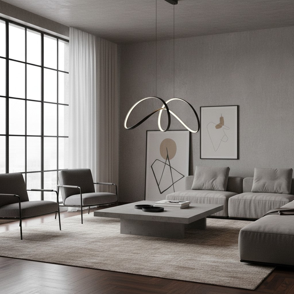 Industrial Modern Metal Round Pendant Light