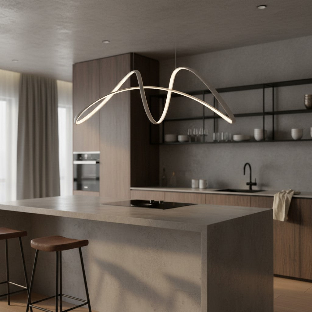 Industrial Modern Metal Round Pendant Light