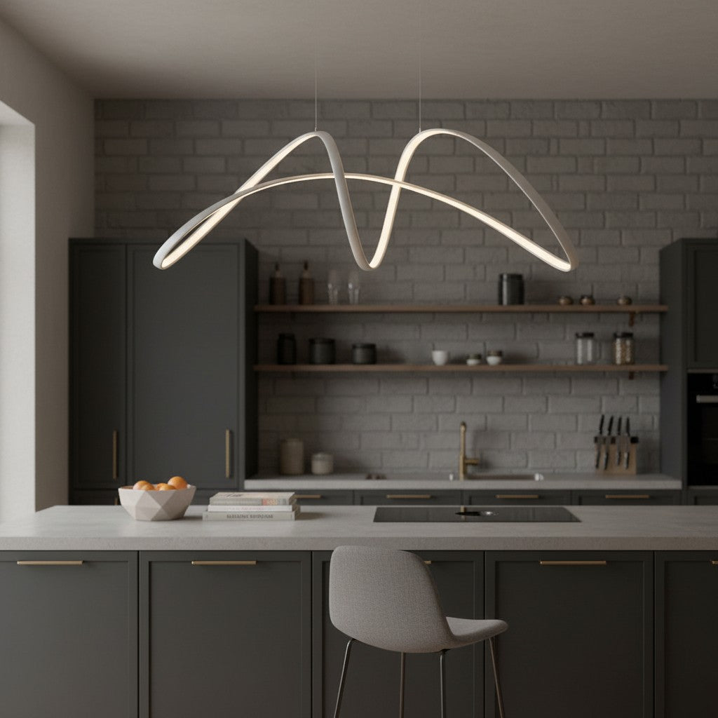 Industrial Modern Metal Round Pendant Light