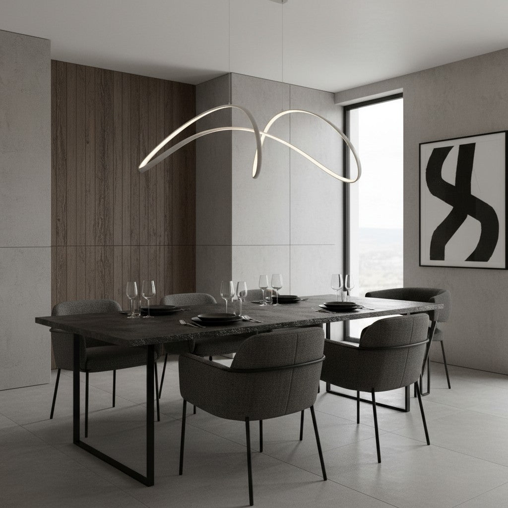 Industrial Modern Metal Round Pendant Light