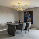 Load image into Gallery viewer, Modern Stainless Steel Multicolored Round Chandeliers