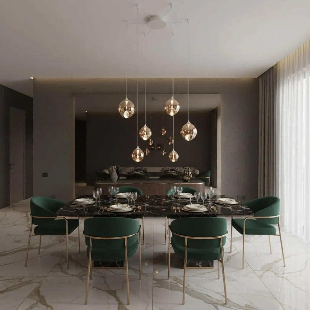 Modern Glass Sphere Pendant Light