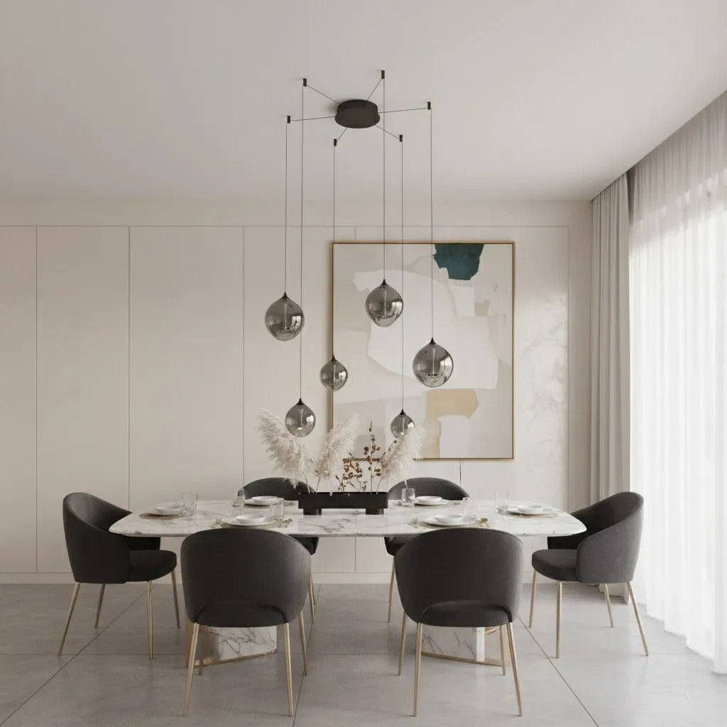 Modern Glass Sphere Pendant Light