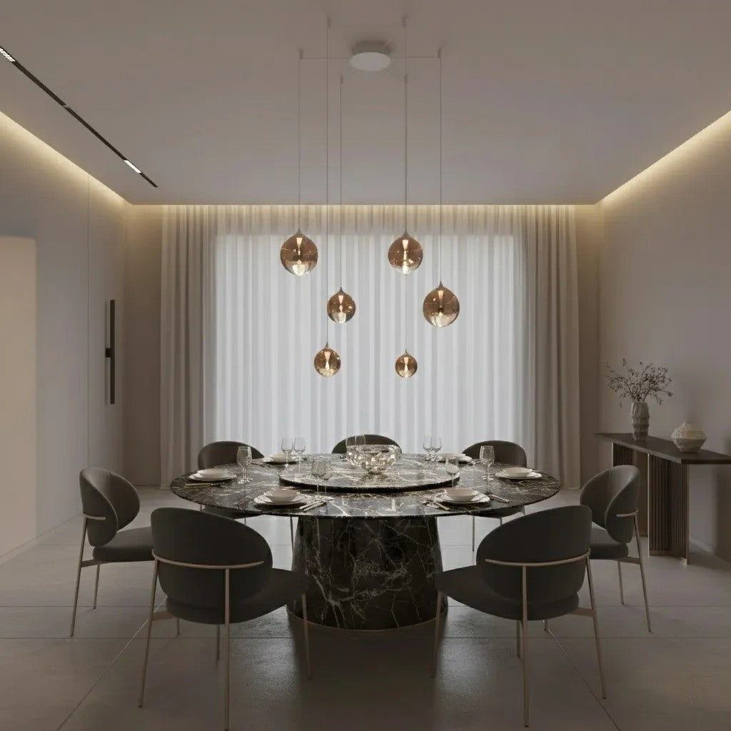 Modern Glass Sphere Pendant Light