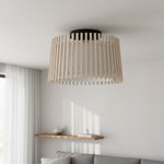 Load image into Gallery viewer, Modern Industrial Steel &amp; Wood Ceiling Light