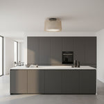 Load image into Gallery viewer, Modern Industrial Steel &amp; Wood Ceiling Light