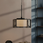 Load image into Gallery viewer, Modern LED Smoked Glass Globe Pendant Light