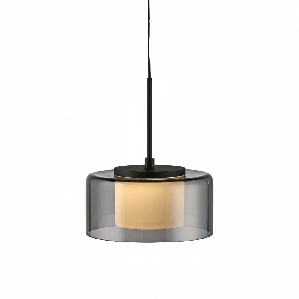 Modern LED Smoked Glass Globe Pendant Light