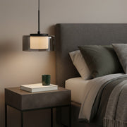 Moderne LED Rauchglas Kugel Pendelleuchte