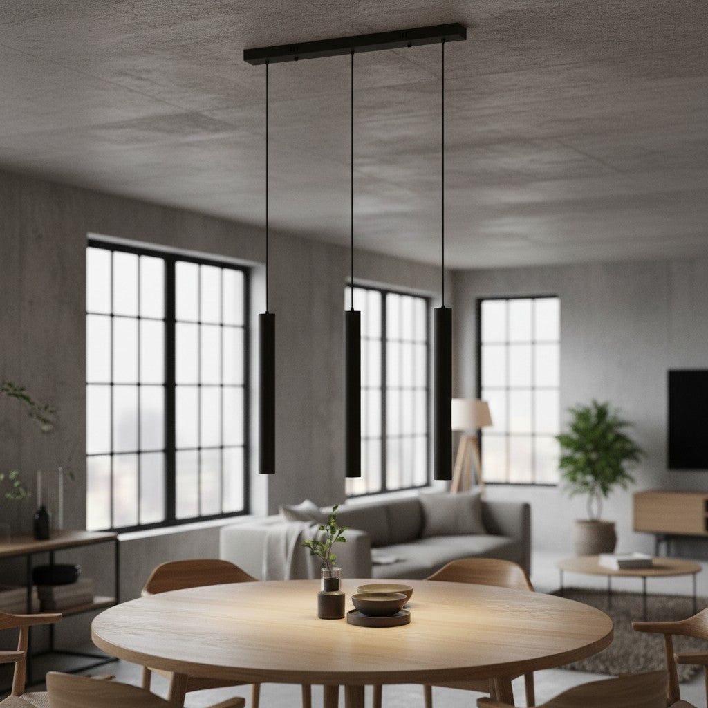 Modern Metal Linear Pendant Light