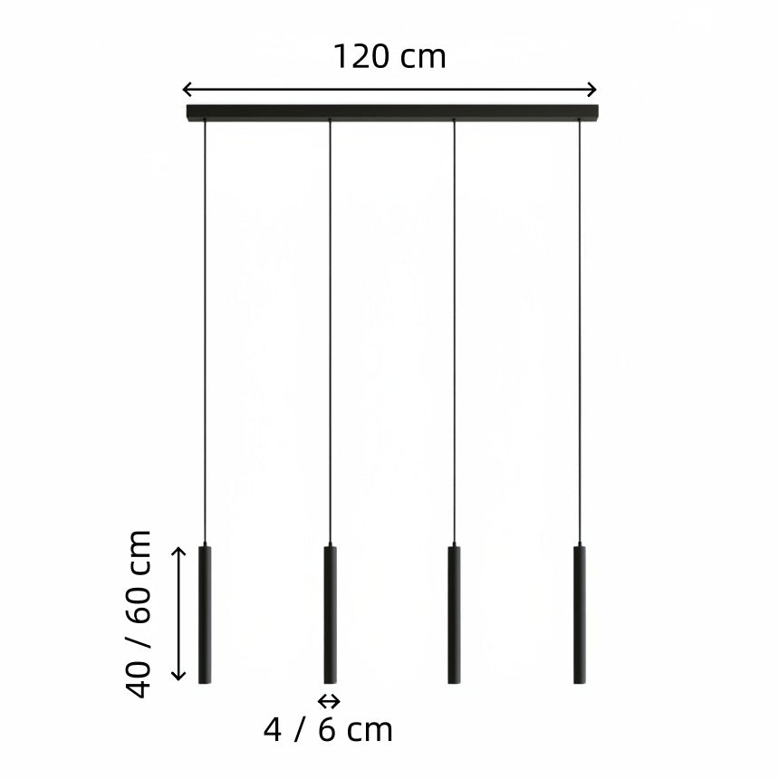 Modern Metal Linear Pendant Light