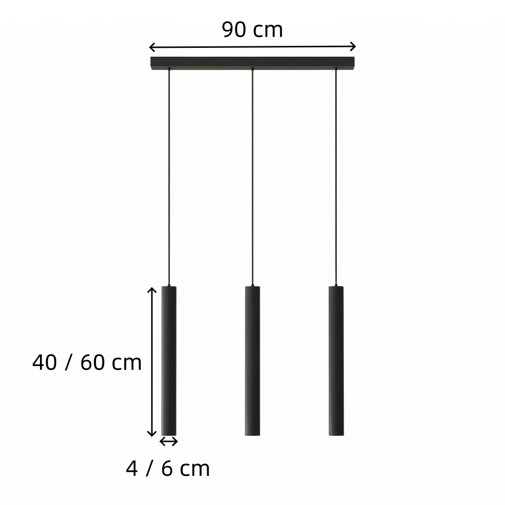 Modern Metal Linear Pendant Light
