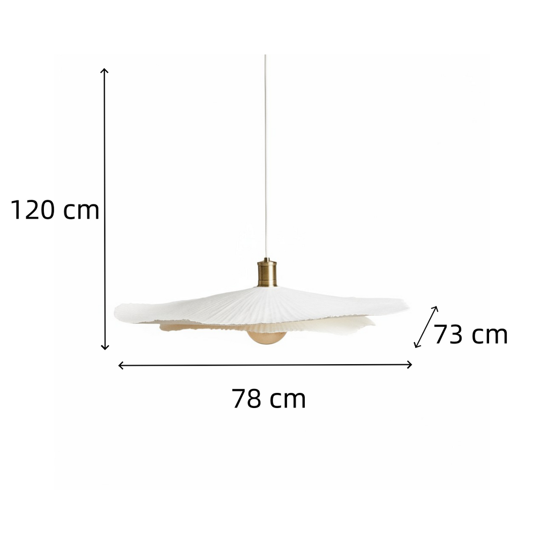 Modern Paper Double Sheet Pendant Light
