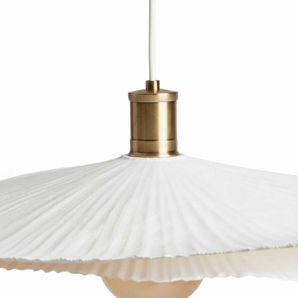Modern Paper Double Sheet Pendant Light