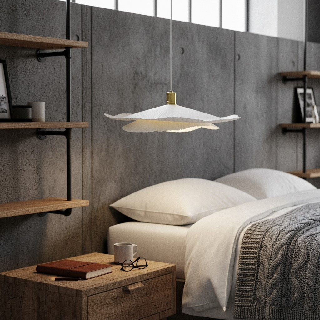 Modern Paper Double Sheet Pendant Light