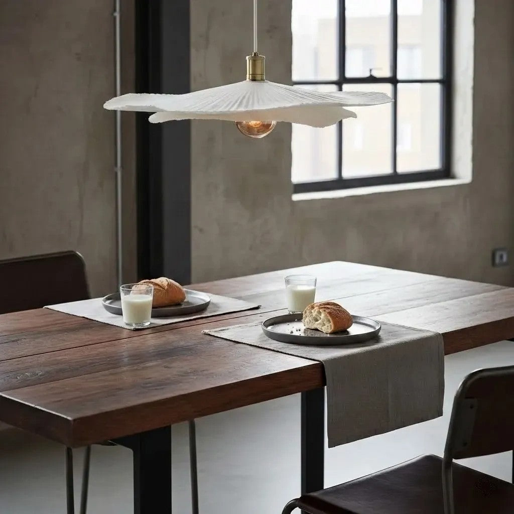 Modern Paper Double Sheet Pendant Light