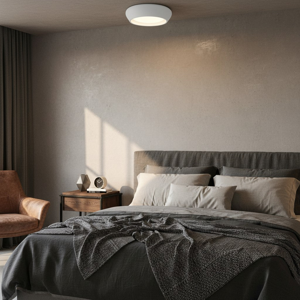 Modern Round Plaster Ceiling Light