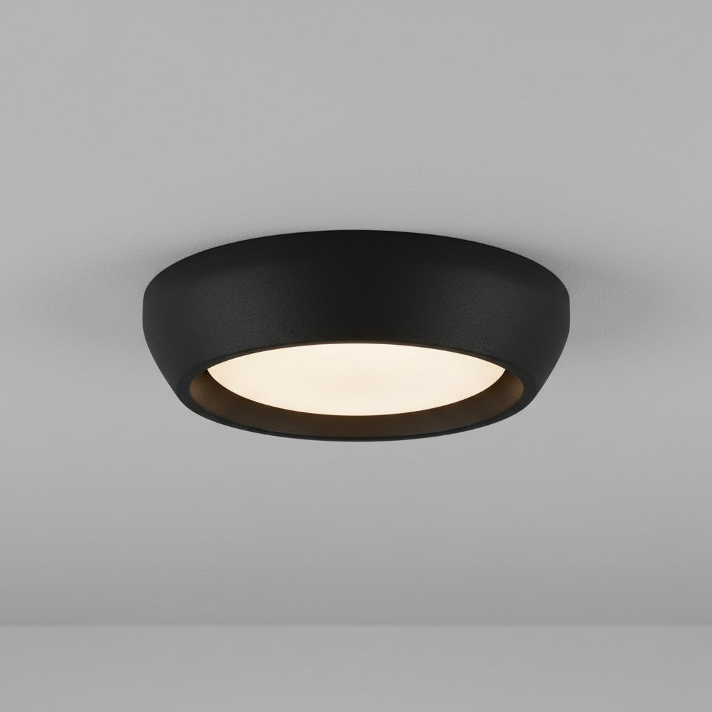Modern Round Plaster Ceiling Light
