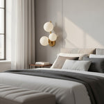 Load image into Gallery viewer, Modern Round Glass &amp; Metal Wall Sconce