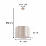 Load image into Gallery viewer, Modern Scandinavian Round Linen Pendant Light