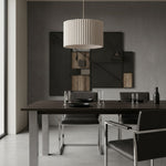 Load image into Gallery viewer, Modern Scandinavian Round Linen Pendant Light